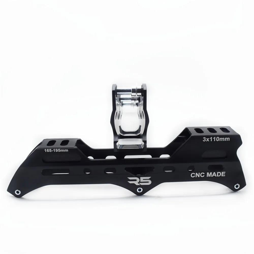 Châssis de patins de vitesse en ligne R5, 3x100, 3x110mm, course de vitesse déséquilibrée, Base de p