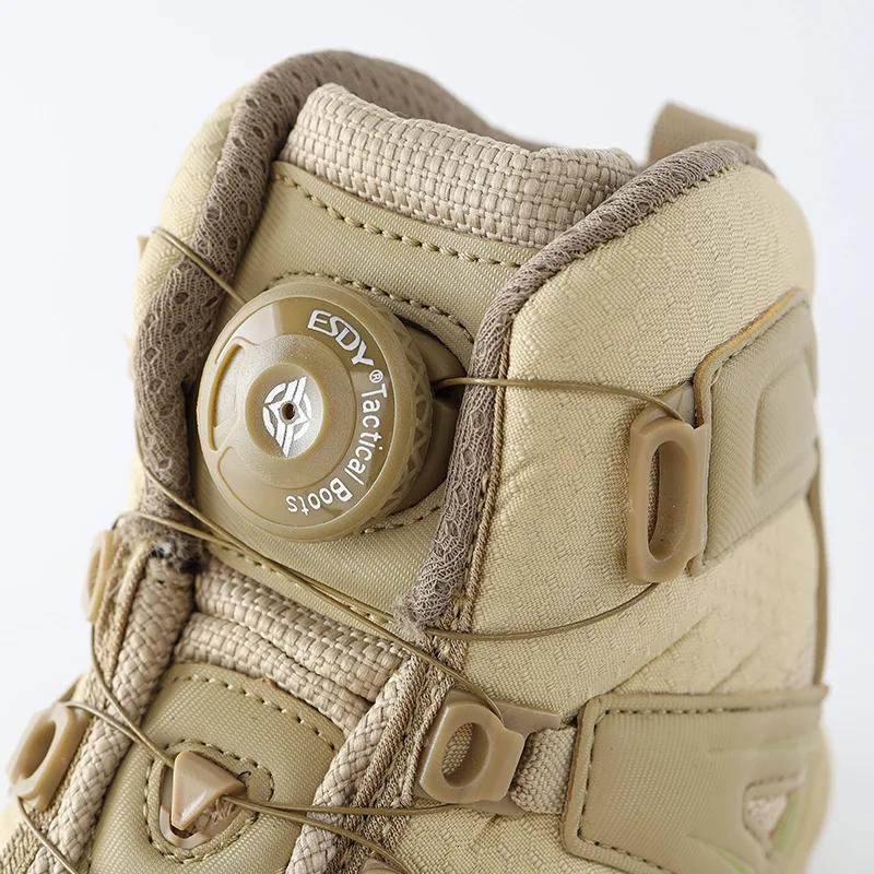 Tactiques bottes d'entraînement de Combat mâle en plein air militaire bataille Camping Anti-usure ré