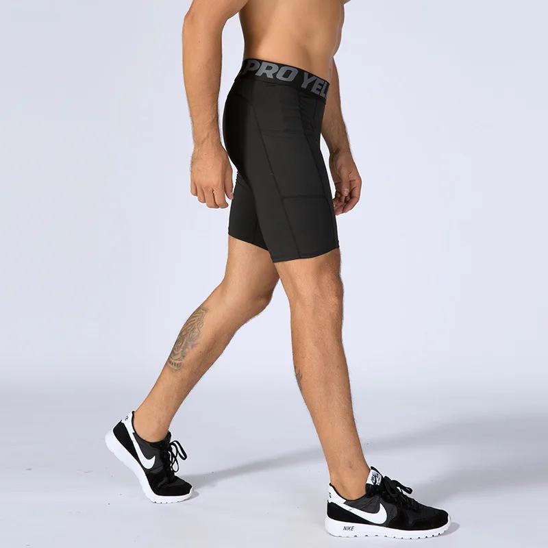 Collants de course courts à Compression pour hommes, séchage rapide, Leggings de Sport, Fitness, sou