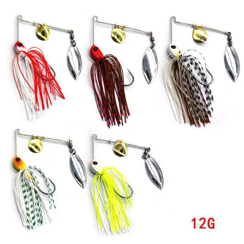 1 pièces leurre de pêche 12/17g Wobblers leurres Spinners cuillère appât pour brochet pêche attirail