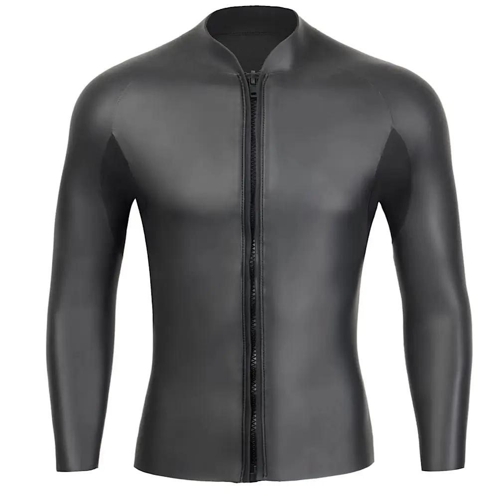 Combinaison de plongée en néoprène CR pour homme, maillot de bain à manches longues, veste de plongé