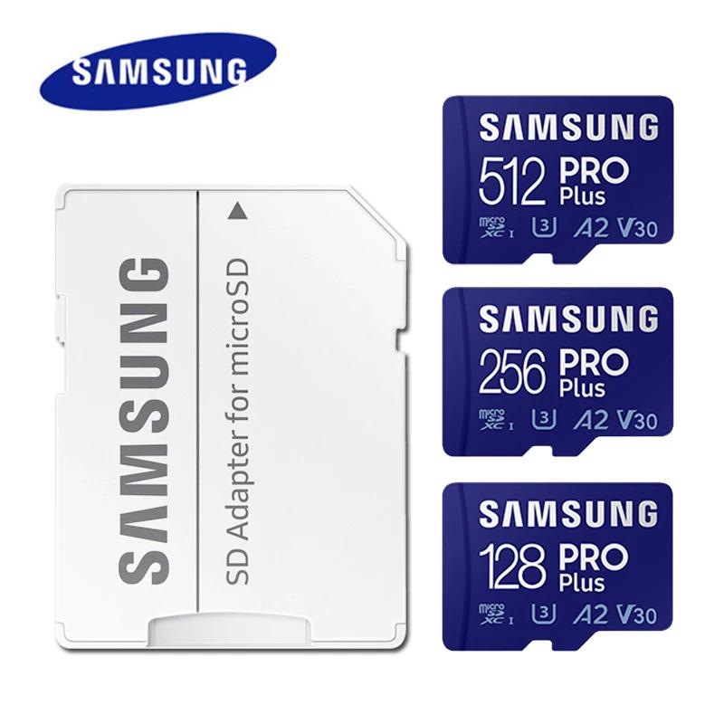SAMSUNG EVO/PRO Plus carte mémoire 64G A1 carte Micro SD 128G 256G 512G U3 A2 V30 enregistreur de le