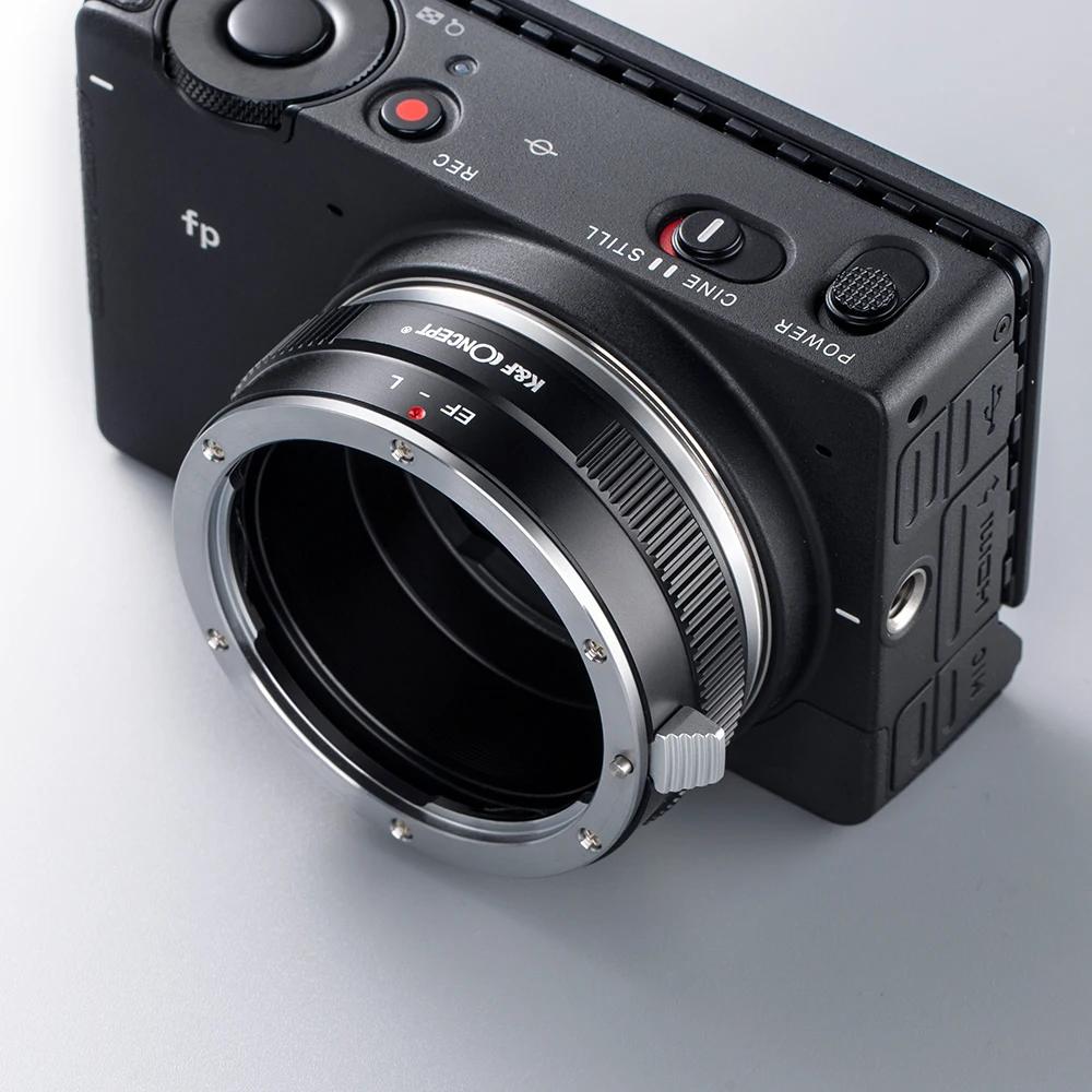 Adaptateur de monture d'objectif K&F CONCEPT EOS-L pour objectif Canon (EF/EF-S) vers boîtier d'appa