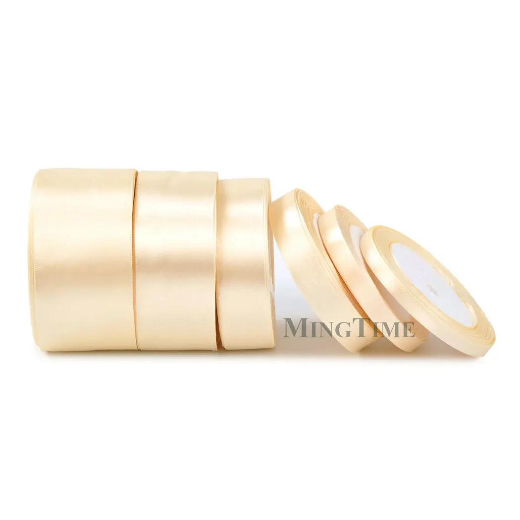 Ruban en Satin 25yards 6mm 10mm 15mm 25mm 38mm 50mm, ceinture cadeau, nœud artisanal fait à la main,