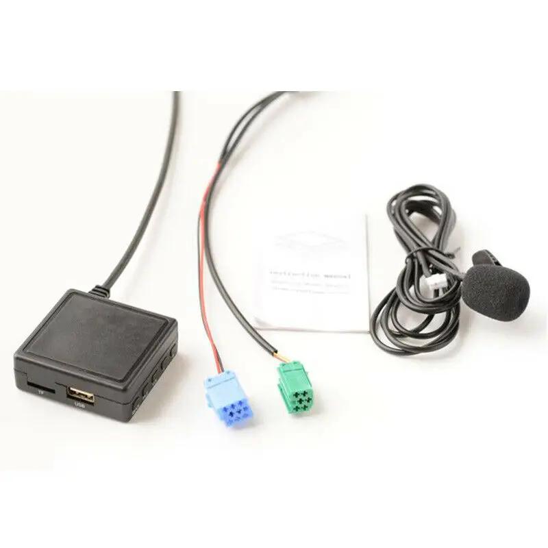 Adaptateur audio Bluetooth pour autoradio, câble AUX, microphone mains libres, fonction d'entrée aud