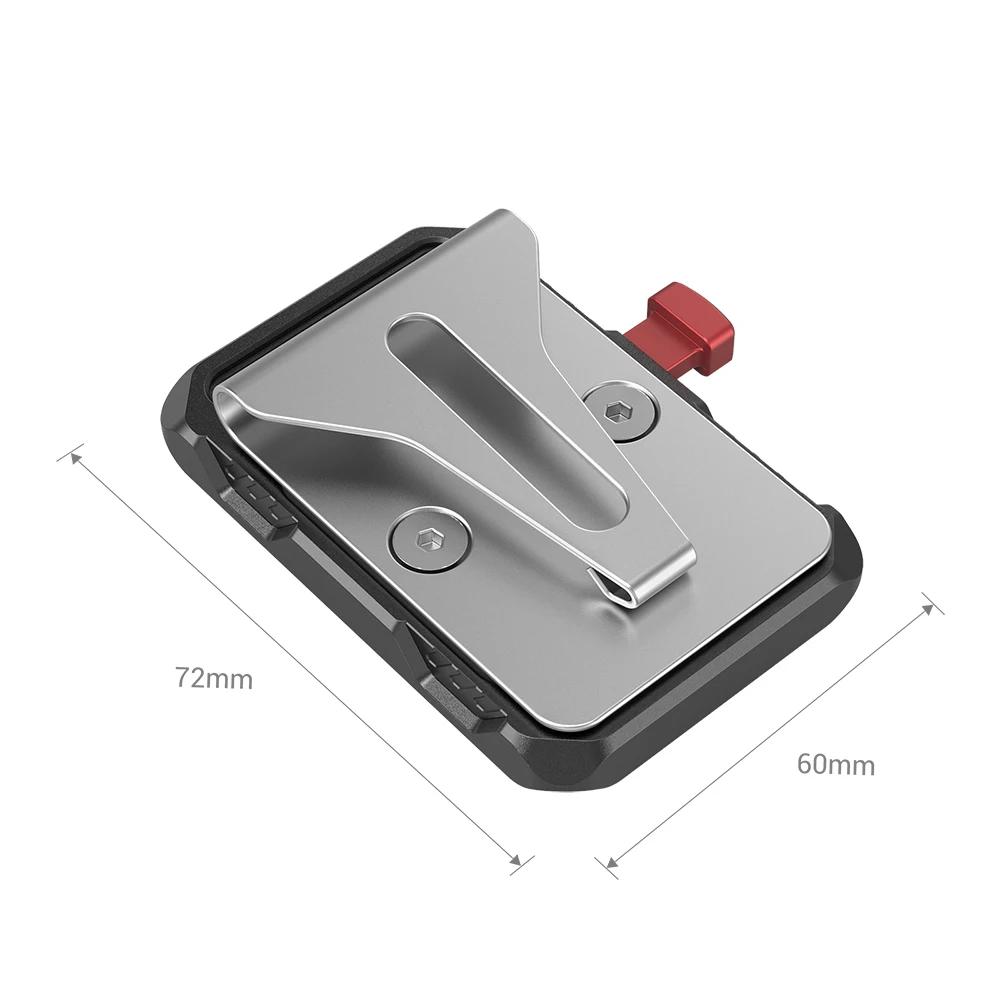 SmallRig-Mini plaque de batterie à montage en V, plaque de batterie à montage en V avec clip de cein