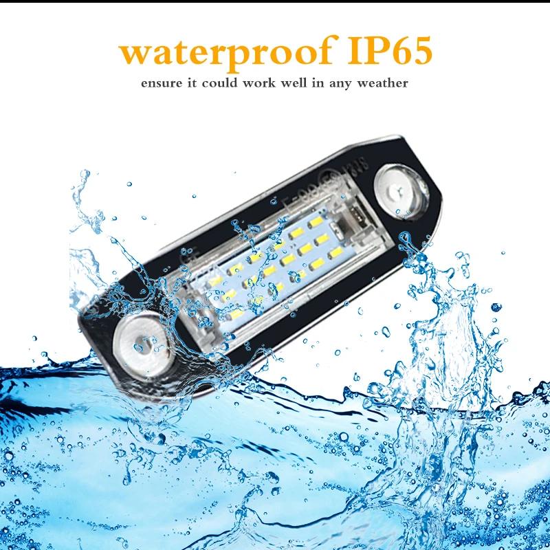 IJDM – lumière de plaque d'immatriculation LED Canbus, 2 pièces, pour Volvo S80 XC90 S40 V60 XC60 S6