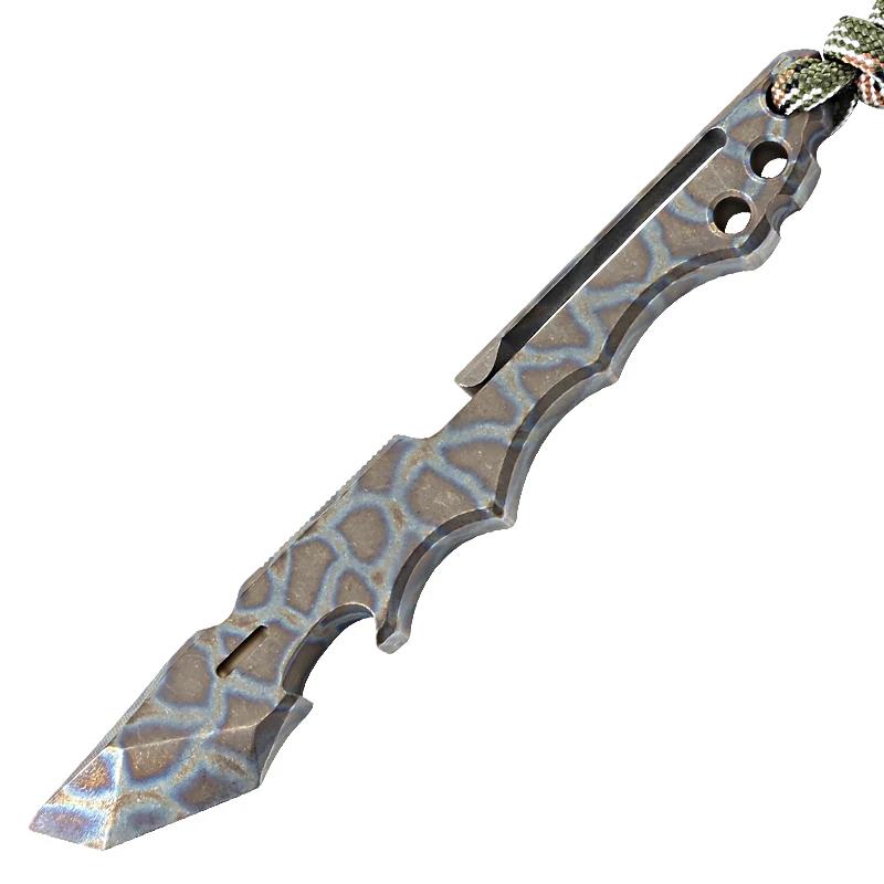 EDC – Mini-pied de biche en alliage de titane, ouvre-bouteille multifonction, outils EDC, Camping en