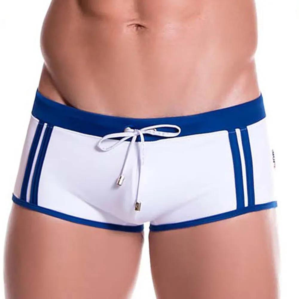 Maillot bain homme stretch solide - Pantalon plage natation décontracté - Cordon ajustable marque