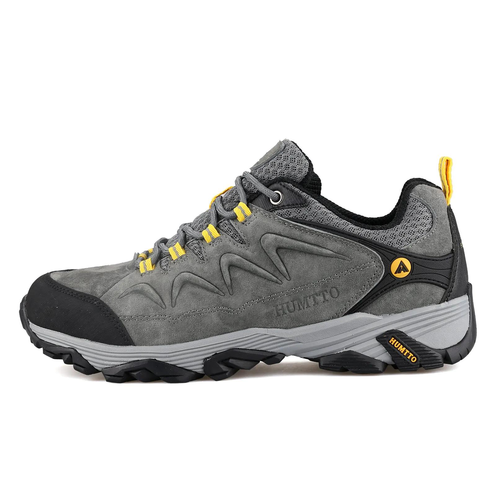 HUMTTO – chaussures de randonnée en cuir imperméables pour hommes, bottines de Camping, de chasse, d