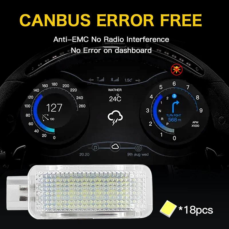 Lampe intérieure LED pour VW Skvocation Fabia Octavia Roomster, lampe de porte de courtoisie, coffre