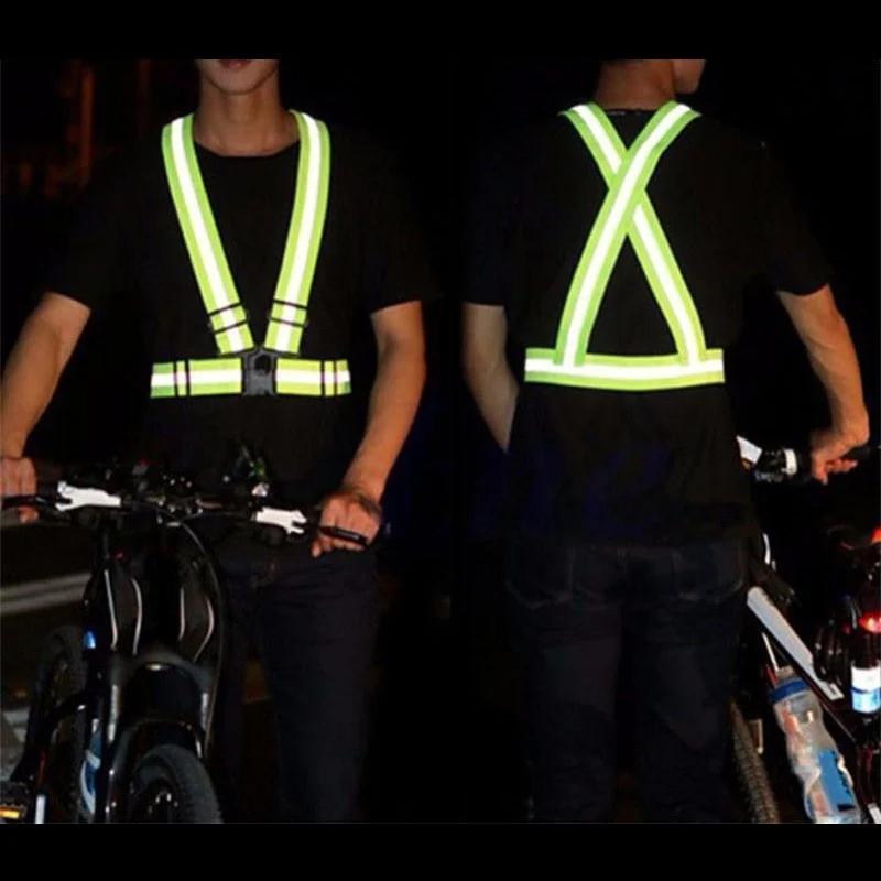 Gilet réfléchissant pour cyclisme nocturne - Sécurité running et sport d'extérieur automne