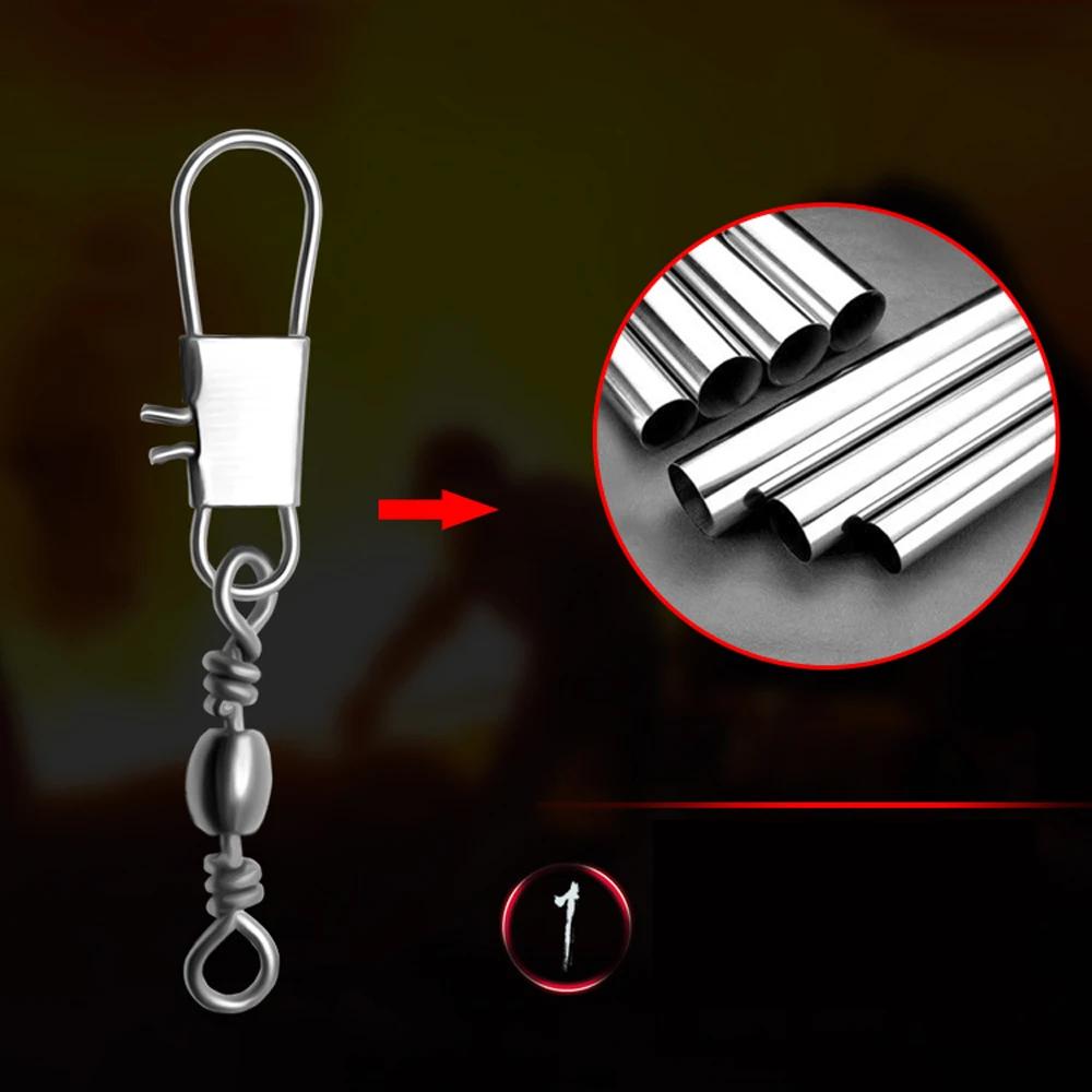 100 pièces 4-12 # Interlock Snap Pin roulement à billes pivotant roulement anneaux solides connect