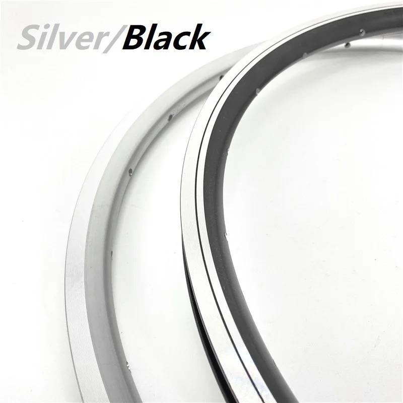 20 "406 jantes de vélo pliantes Double paroi jante en alliage d'aluminium Valve Schrader 20H 24H 28H