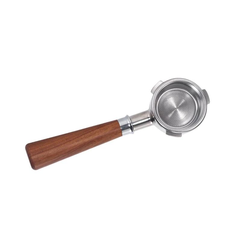 Hiinvasif-Porte-filtre en poudre de café sans fond, distributeur de Tmaper en acier inoxydable 304,