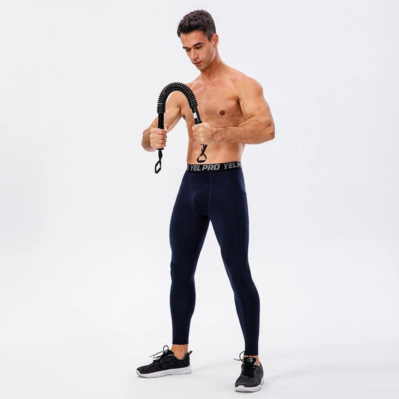 Pantalons de Compression pour hommes, collants de sport d'automne et d'hiver, de Fitness, de course,
