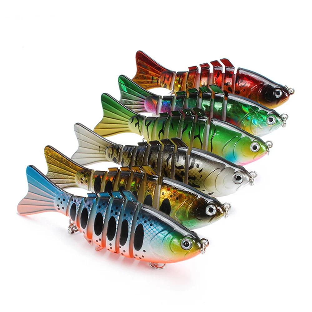 Leurre méné rigide multi-sections Wobbler, appât artificiel idéal pour la pêche à la traîne, au bar,