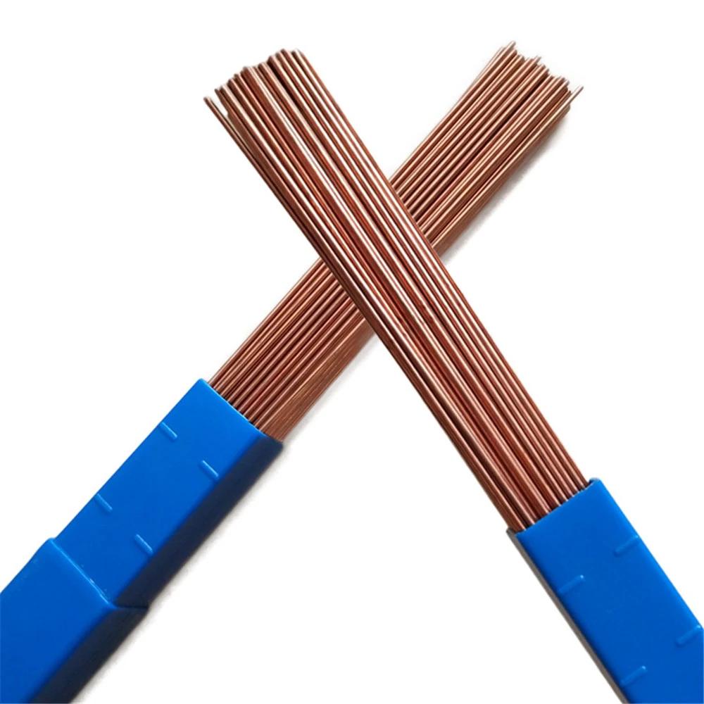 5/10/20 pièces 500mm tige de soudage en laiton phosphore cuivre électrode fil de soudage tige à soud
