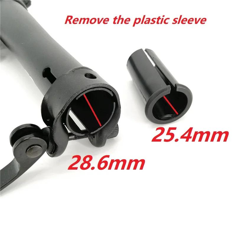 Tige de vélo électrique pliante à Double Section, partie de 22.2mm 25.4mm, fourche pliable à gauche,
