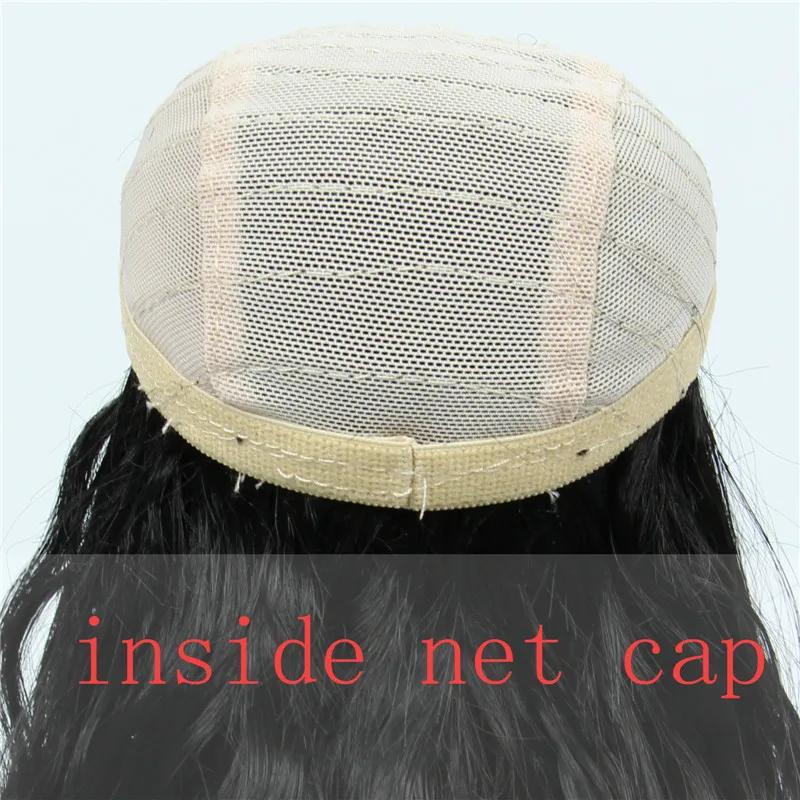 Perruque Blyth de 9 à 10 pouces, cheveux noirs longs et lisses