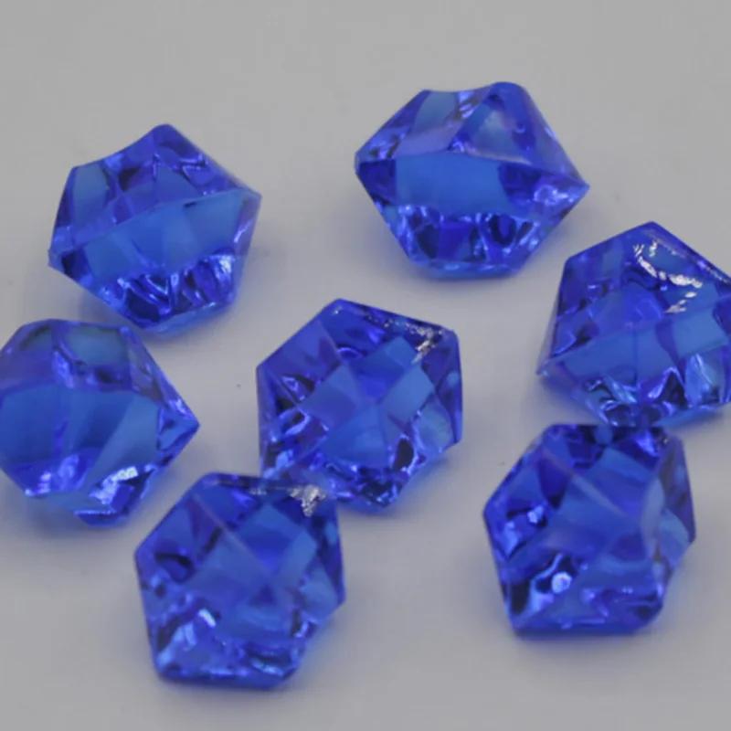 100 pièces en plastique cristal 14*11mm acrylique cristal diamant pion pierre irrégulière fête et va
