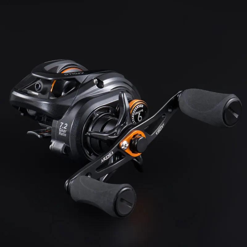 ARTSEA nouveau moulinet Baitcasting système de freinage magnétique roue de pêche 204g 5KG traînée ma