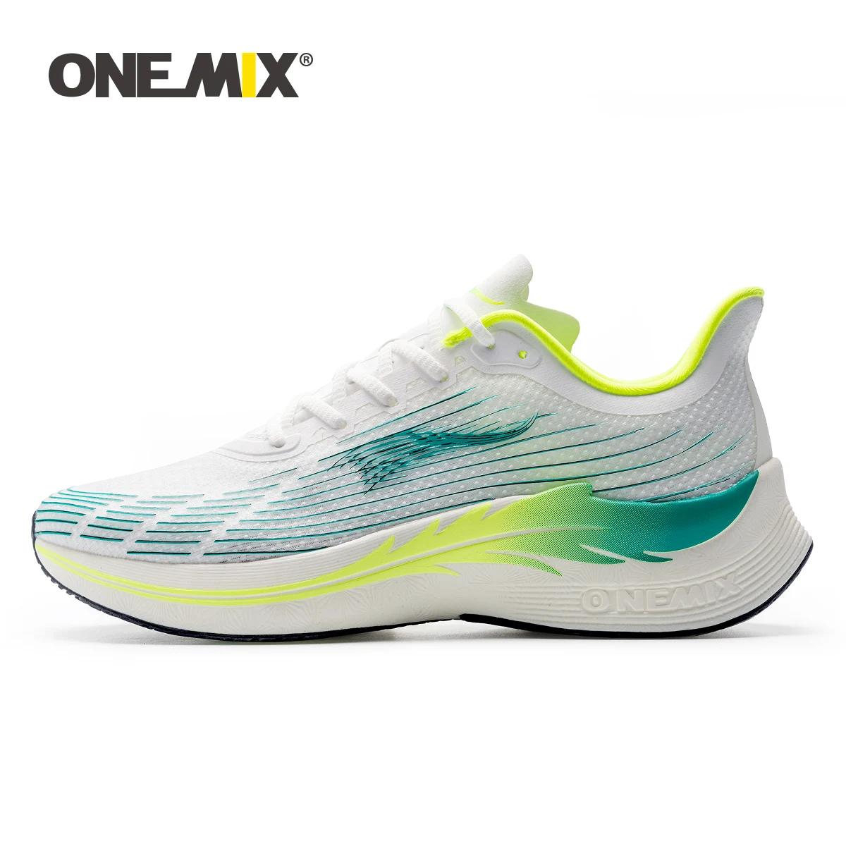 Chaussures de course respirantes ONEMIX pour hommes - Baskets sport décontractées souples antidérapantes