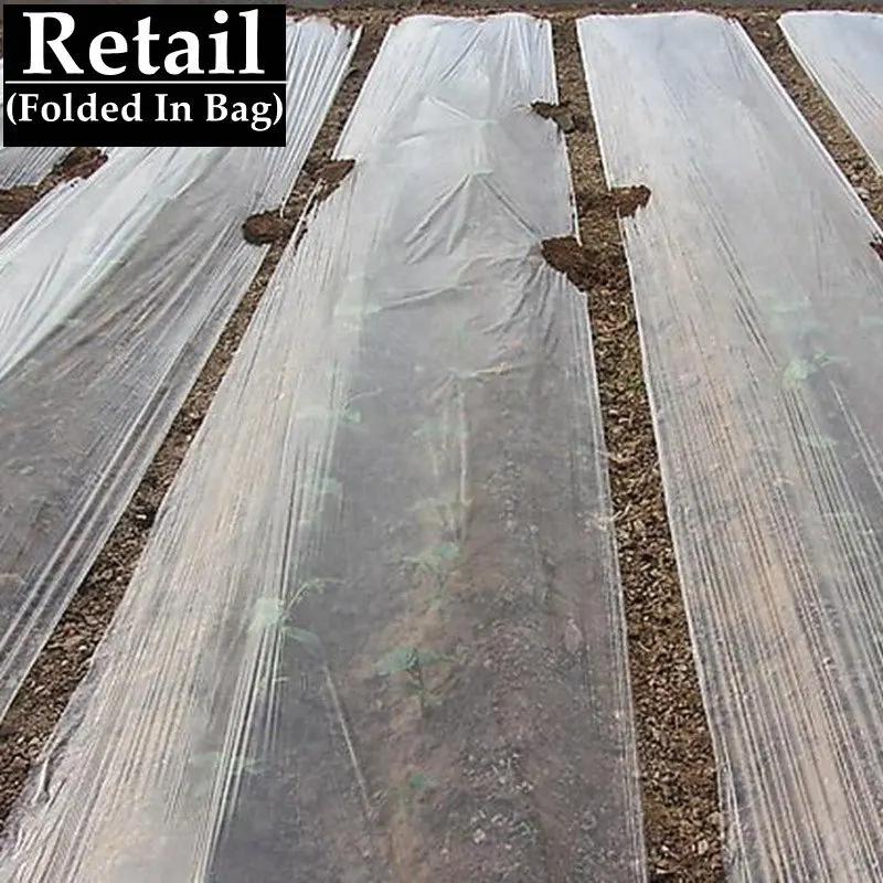 50m 0.6 ~ 2m d'épaisseur 0.01mm Agriculture Film blanc plantation de légumes Film de paillis en plas