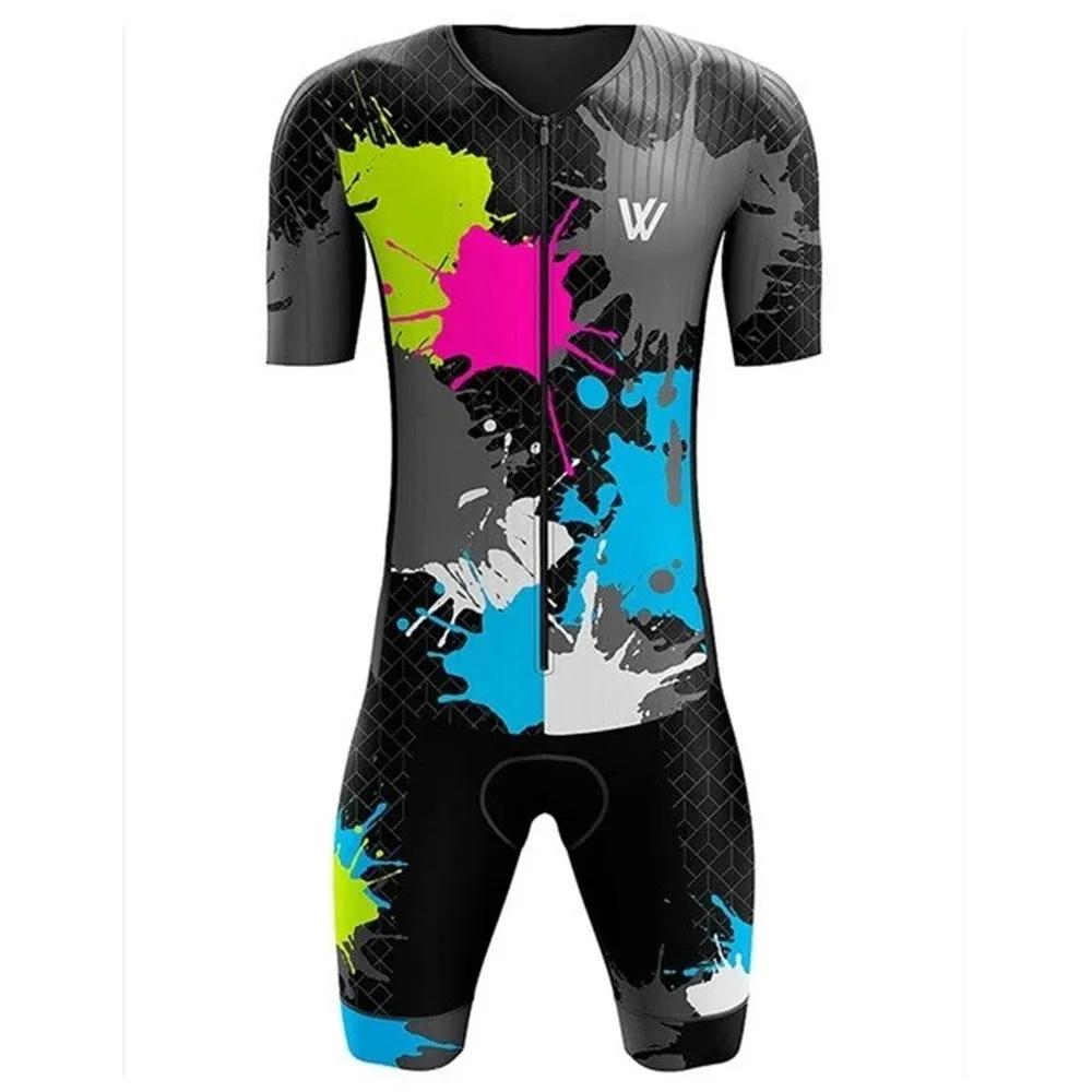 VV Sports-Combinaison de cyclisme à manches courtes pour hommes, vêtements d'équipe professionnelle,