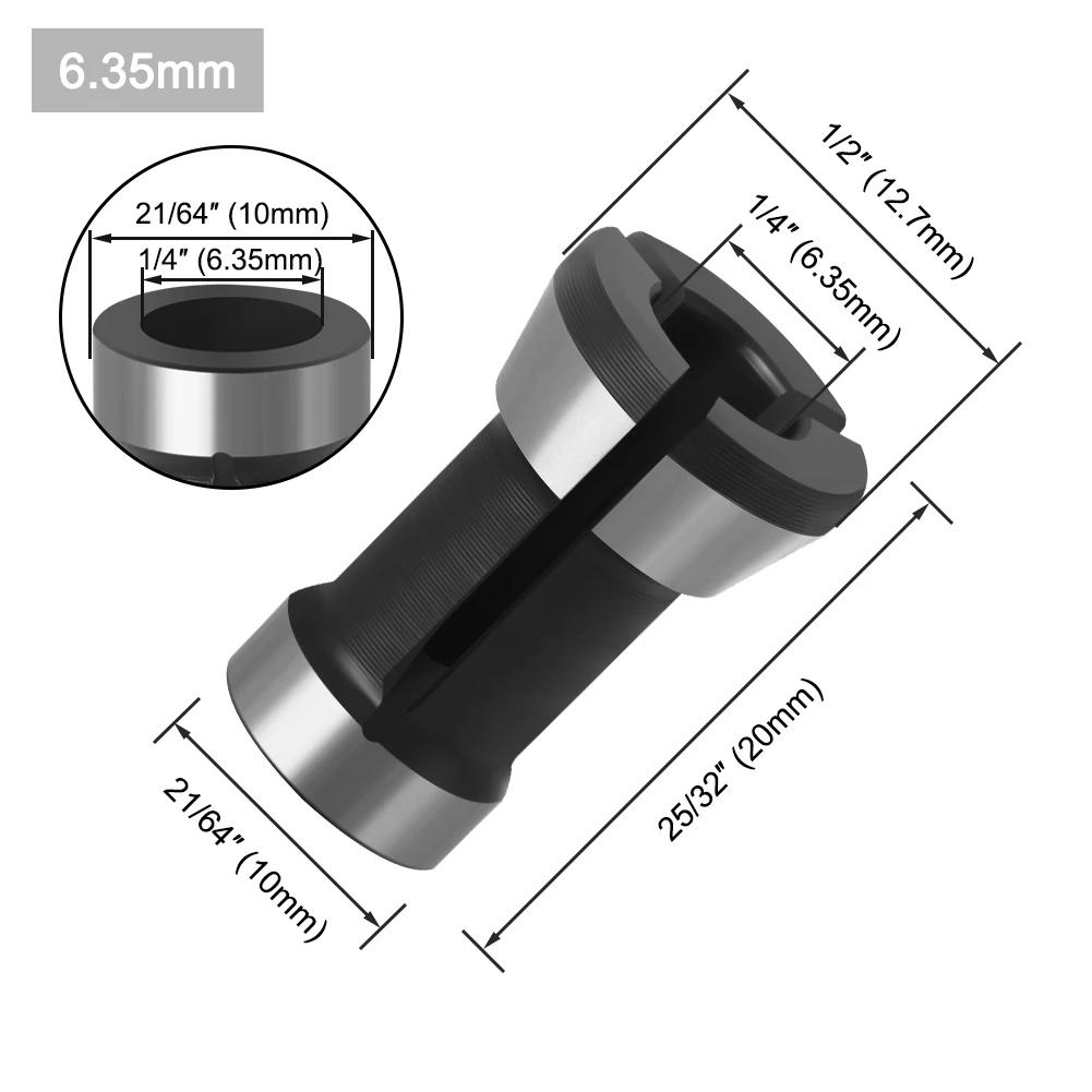 Mandrin à pince 6.35mm 8mm 6mm, machine de gravure et de découpage, routeur électrique, accessoires