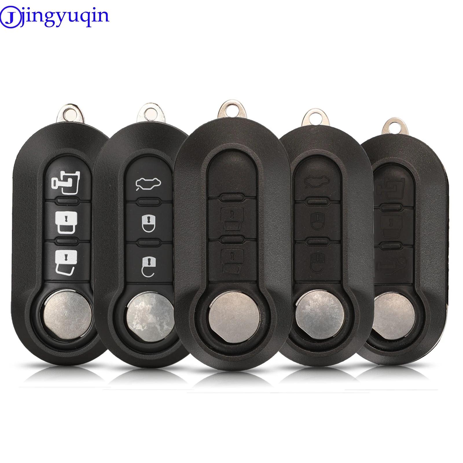 Jingyuqin – coque pour clé télécommande, pour Fiat 500 Panda Punto Bravo Doblo Peugeot Boxer citroën