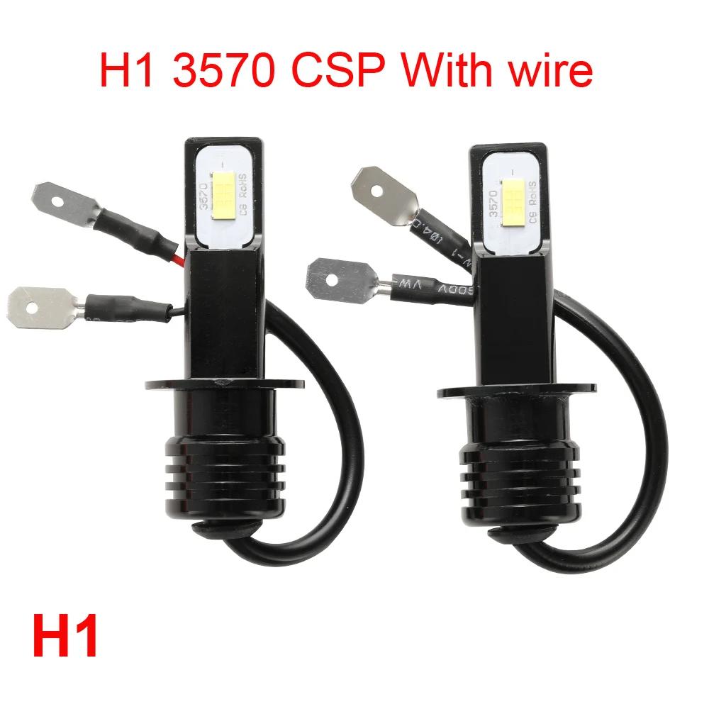 Phare LED Canbus Turbo pour Voiture, Phare Antibrouillard pour Sauna, Puce CSP, H7, 20000LM, 4300K,