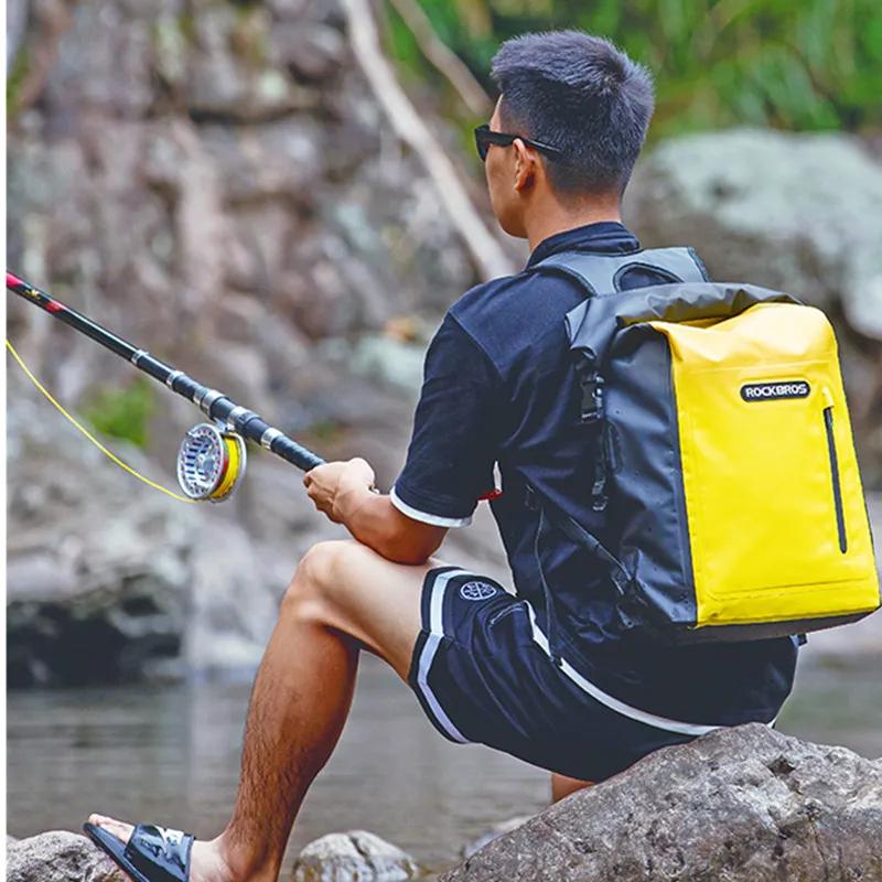 ROCKBROS-Sac de plage étanche pour homme et femme, sacoche de vélo, de natation, en PVC, de voyage,