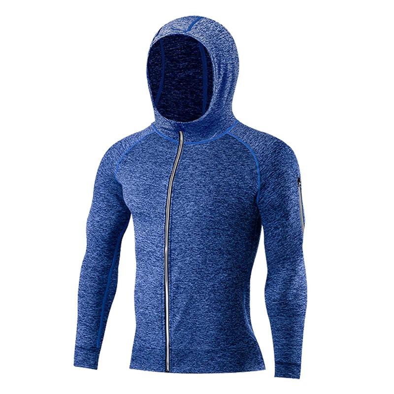 Manteau sport homme poches fitness course jogging sweat-shirt vêtement entraînement
