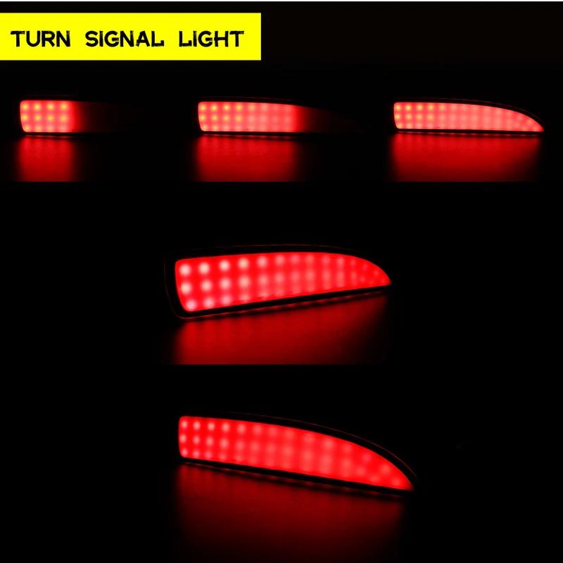 IJDM pour 04-08 Mazda 3 berline/brin feu de position latéral arrière et pour Mazda 5 6 LED feux réfl