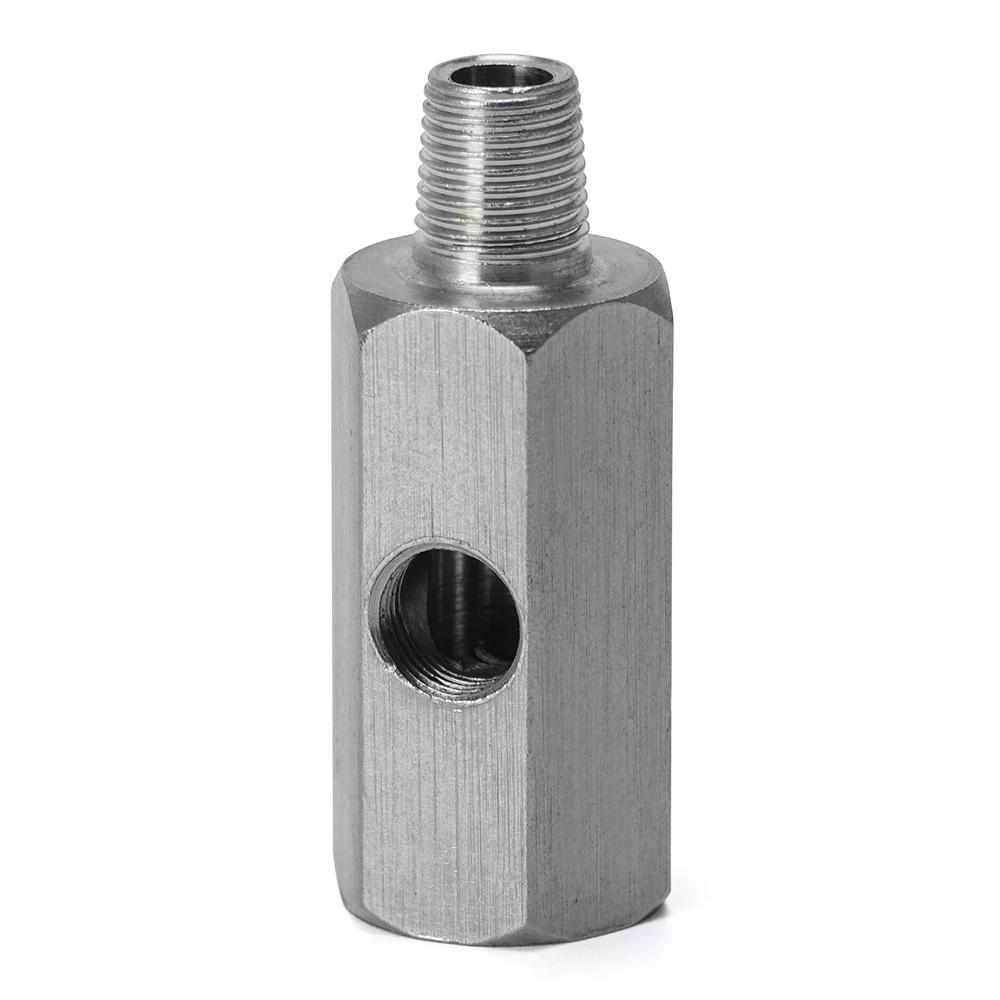 Capteur de pression d'huile BSPT en acier inoxydable, 1/8 pouces, adaptateur en T Sendor vers jauge