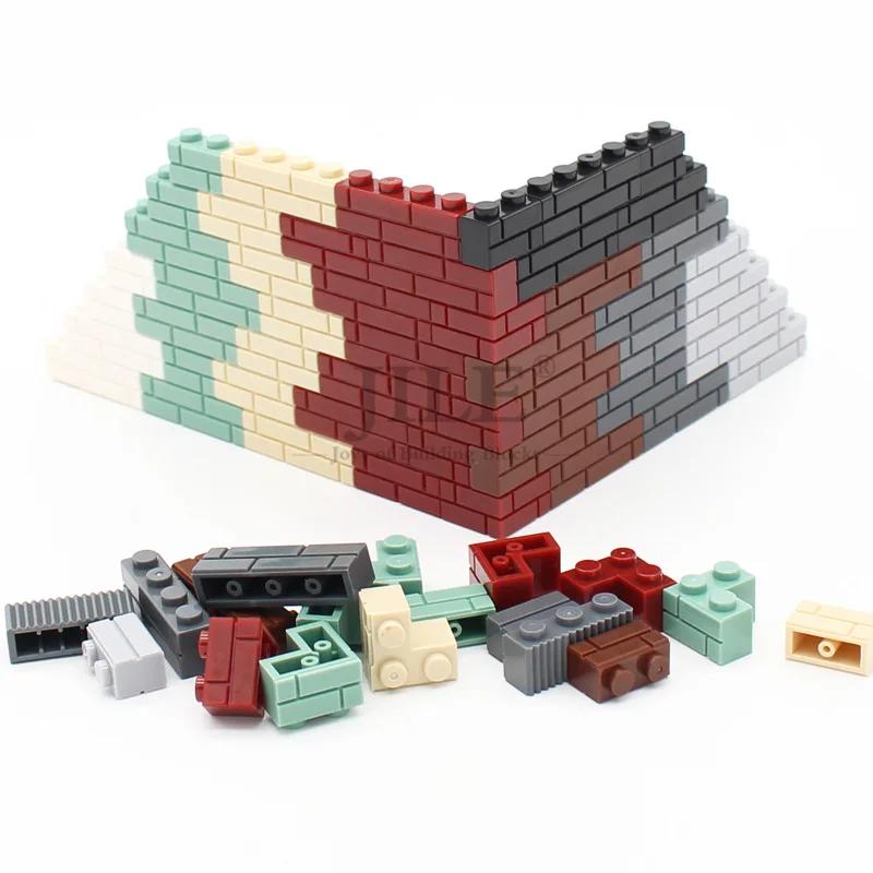Blocs de Construction à monter soi-même, figurines murales, briques 1x2 1x3 1x4 points, jouets créat