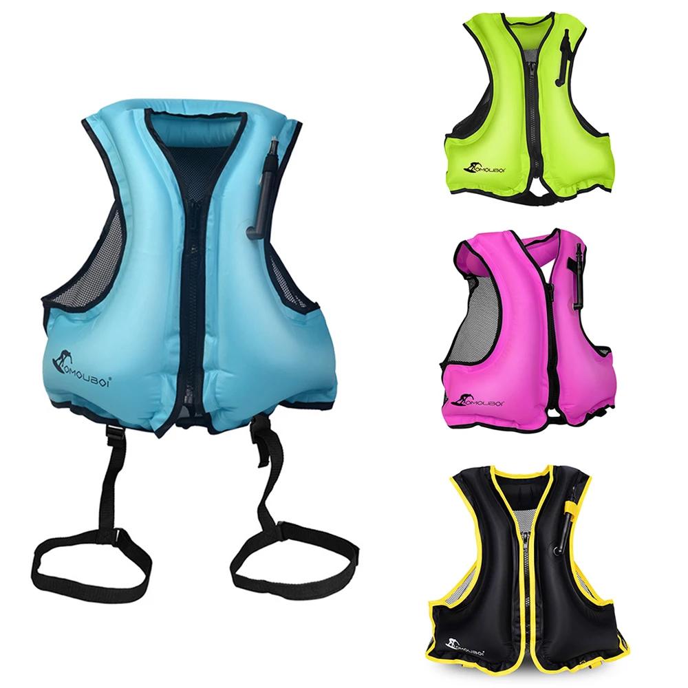Gilet de sauvetage gonflable pour adultes, gilet de sauvetage pour natation, bateau, plongée en apné