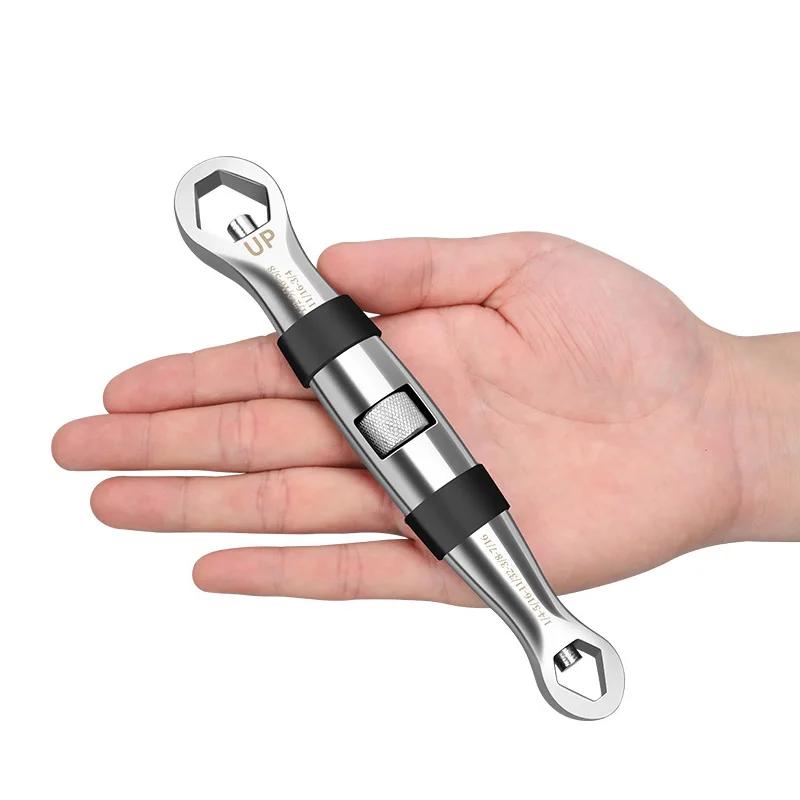 Jeu de clés universelles 23 en 1, cliquets réglables, 7-19mm, CR-V clés, multi-outils manuels flexib