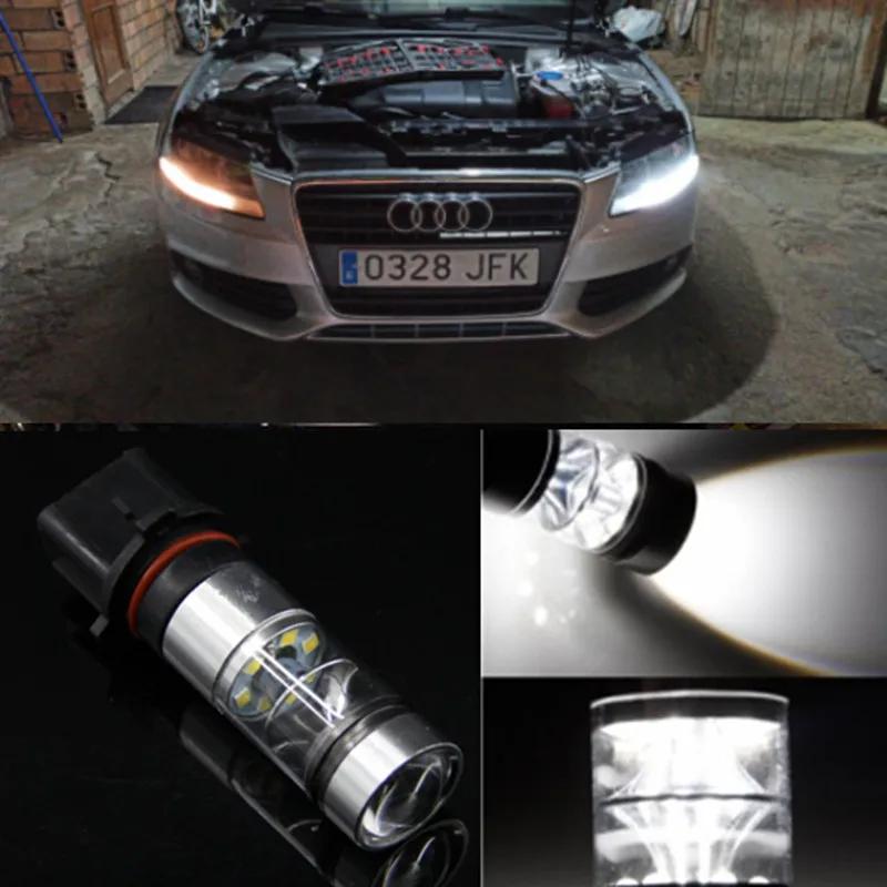 Ampoules LED au xénon blanc P13W Canbus sans erreur, 2 pièces, pour Audi A4 B8 NonFL (2008 – 2015),
