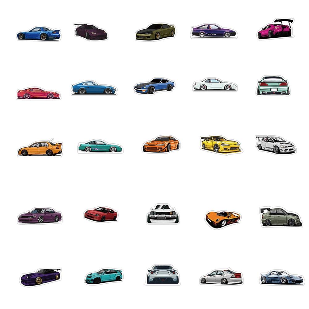 10/50/100 PIÈCES Rétrofit Racing JDM Autocollants Voiture Moto Ordinateur Portable Guitare Étanche G