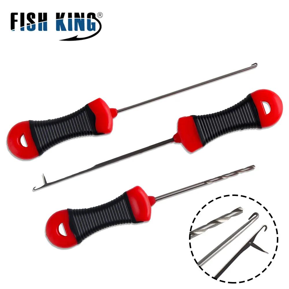 Kit d'accessoires de pêche à la carpe NGB : Aiguilles à bouillettes, outil de perçage d'appâts en ac