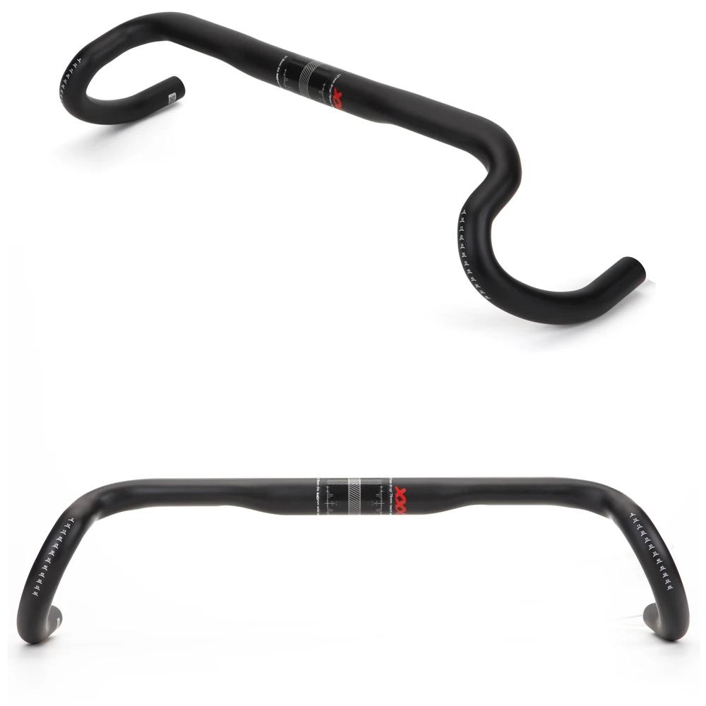 2025 nouveau guidon de gravier de carbone grande barre évasée Cycle cross guidon de vélo de route 38