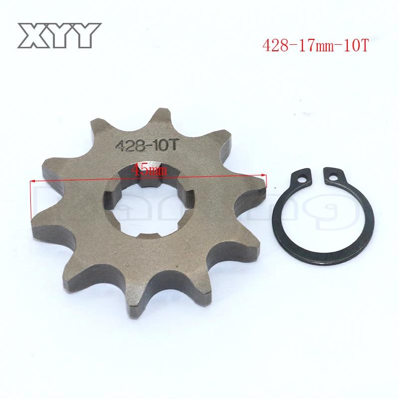 428 # Pignon de moteur avant 17mm, 10 11 12 13 14 15 16 17 18 19T, dent pour Dirt Pit Bike ATV Qua