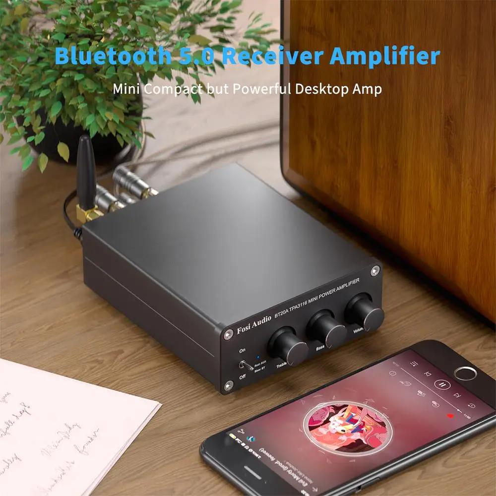 Fosi Audio BT20A Bluetooth TPA3116D2 amplificateur de puissance sonore 100W Mini HiFi stéréo classe