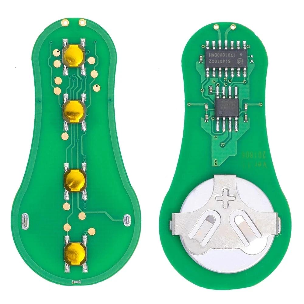 KEYECU – transpondeur à puce 3 boutons GQ43VT9T 4D64, clé à distance 315MHz pour Jeep 1999 2000 2001