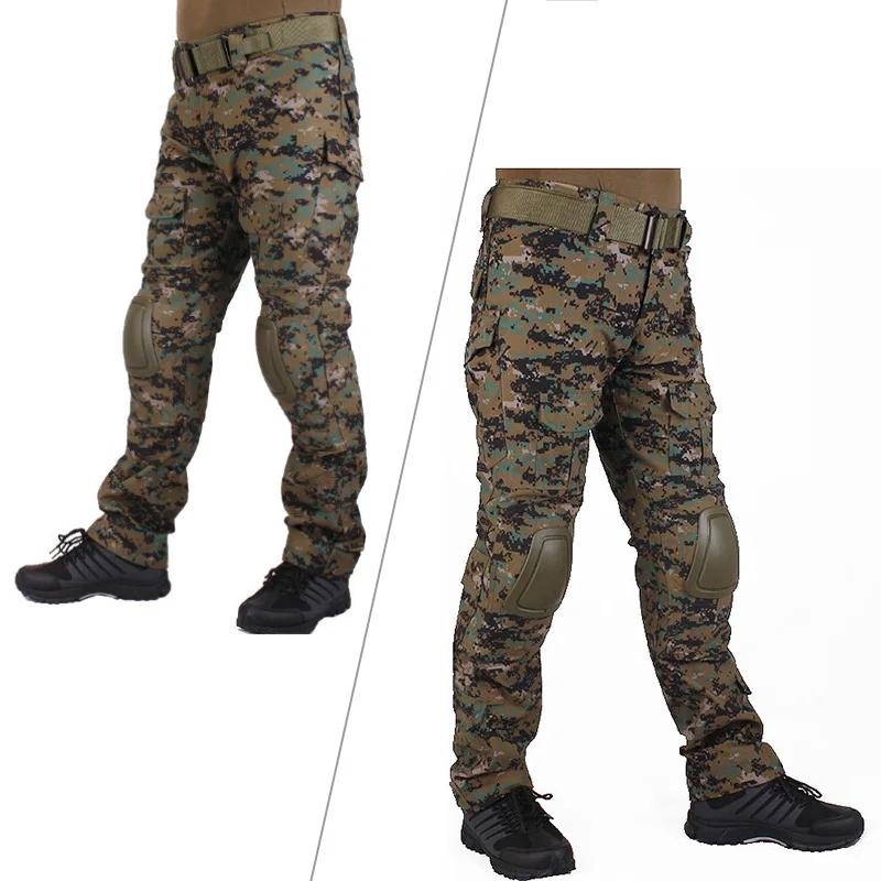 VULPO chasse Camouflage BDU Jungle uniforme d'entraînement numérique chemise Met Broek En coude et g