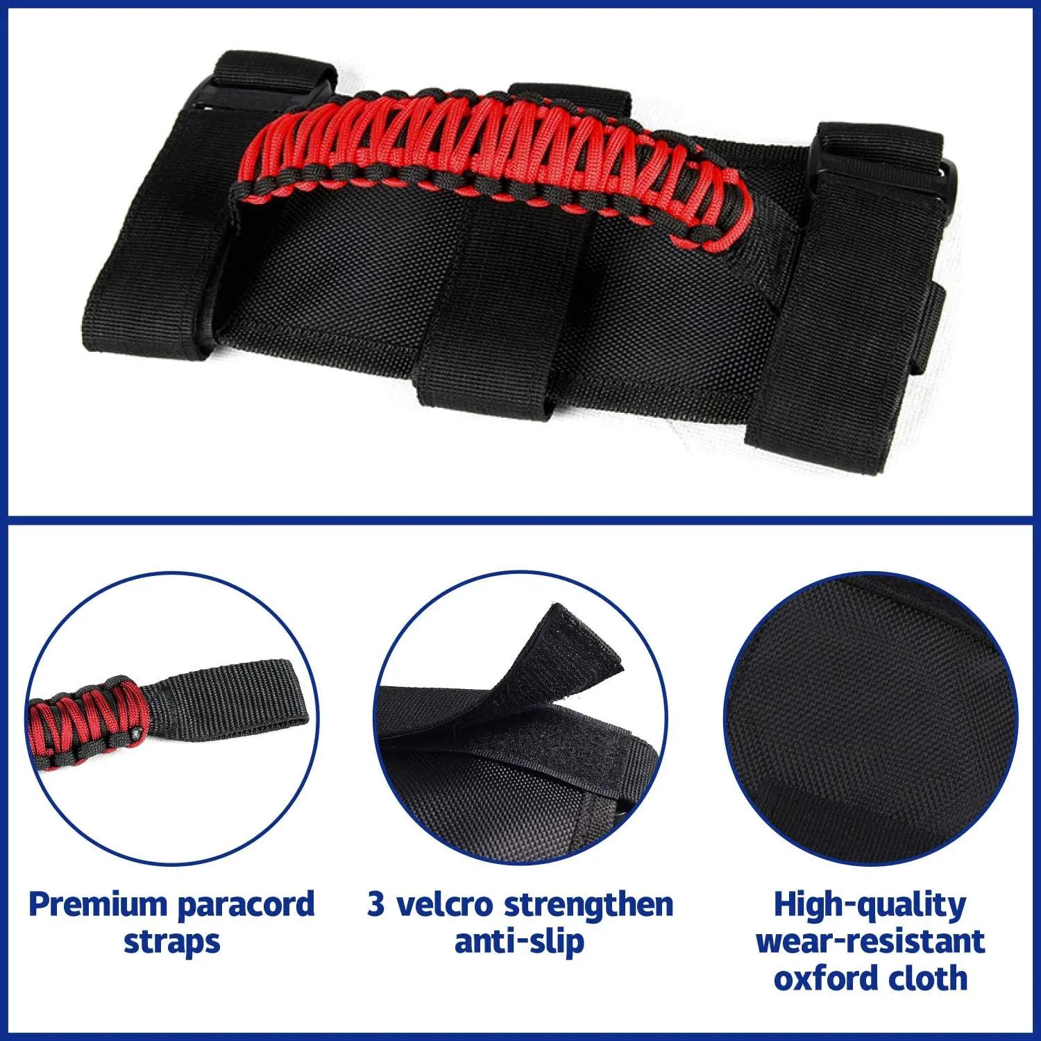 Pour Jeep Wrangler CY YJ TJ JK JKU JL JLU & Gladiator JT 1955-2024 + poignées de maintien de barre d