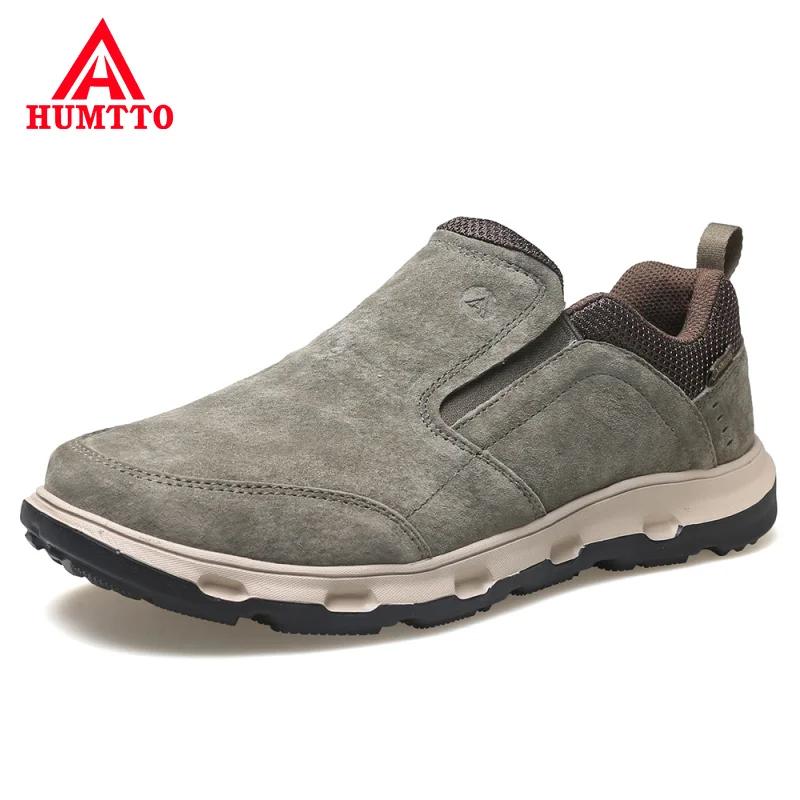 HUMTTO – chaussures de randonnée en cuir pour hommes, baskets de randonnée, de Camping, d'escalade,