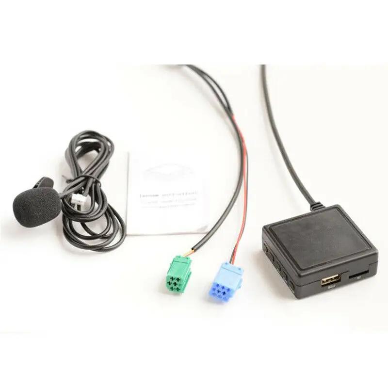 Adaptateur audio Bluetooth pour autoradio, câble AUX, microphone mains libres, fonction d'entrée aud